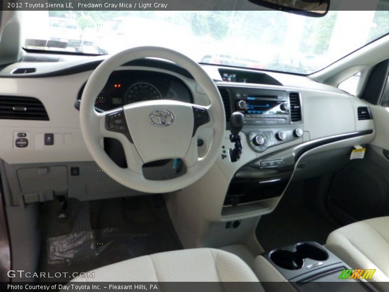 Predawn Gray Mica / Light Gray 2012 Toyota Sienna LE