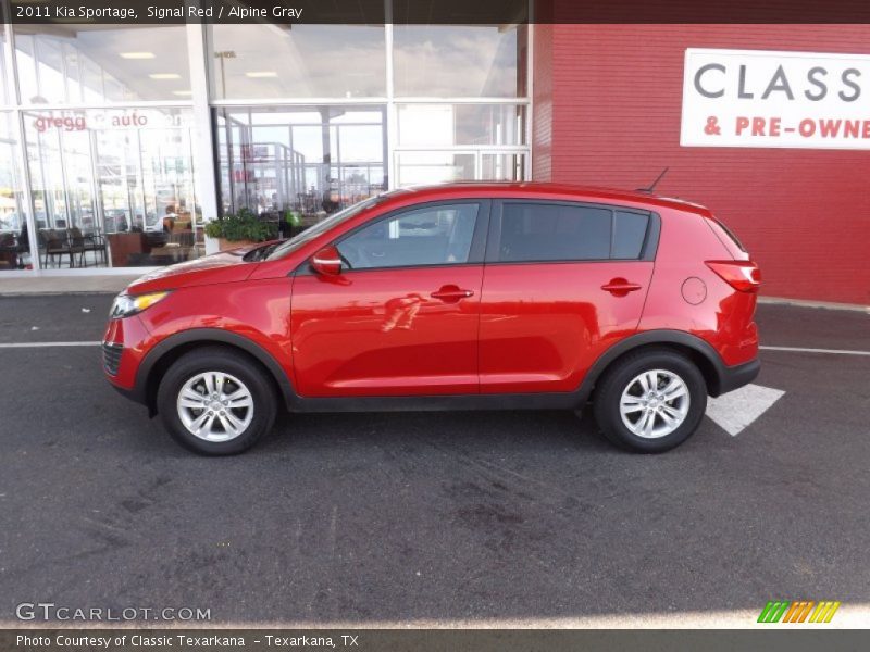 Signal Red / Alpine Gray 2011 Kia Sportage