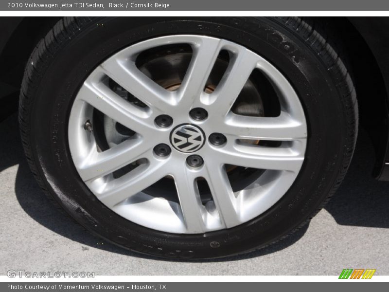 Black / Cornsilk Beige 2010 Volkswagen Jetta TDI Sedan