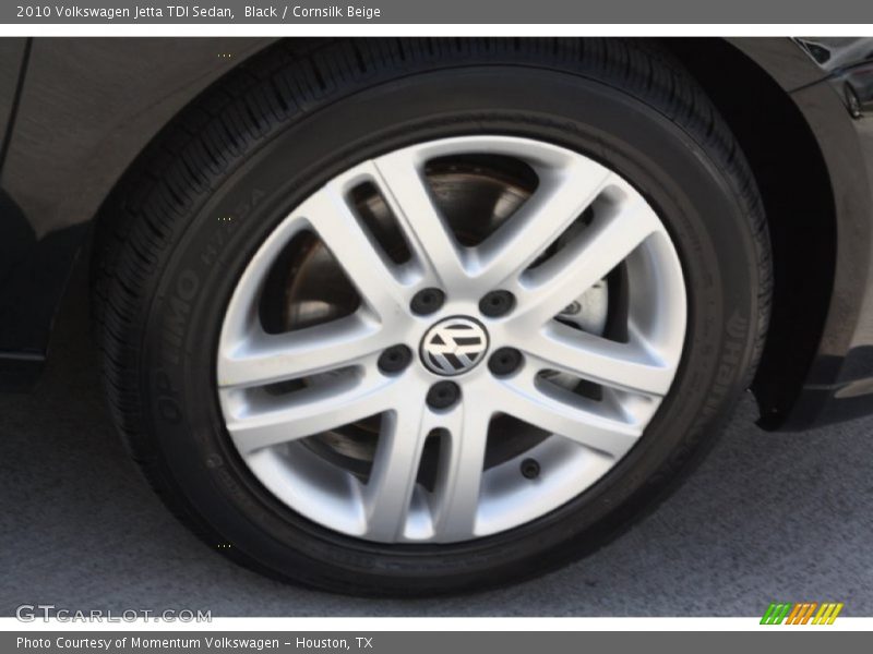 Black / Cornsilk Beige 2010 Volkswagen Jetta TDI Sedan