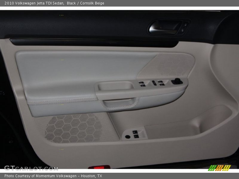 Black / Cornsilk Beige 2010 Volkswagen Jetta TDI Sedan