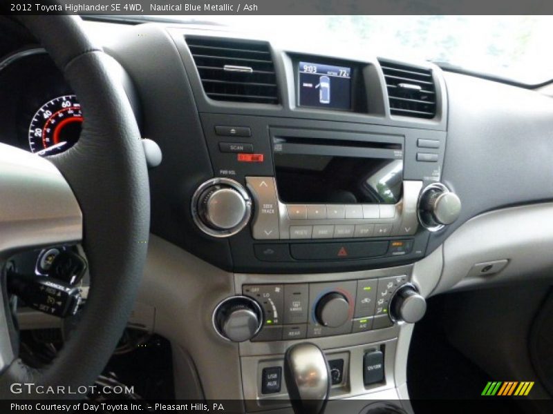 Nautical Blue Metallic / Ash 2012 Toyota Highlander SE 4WD