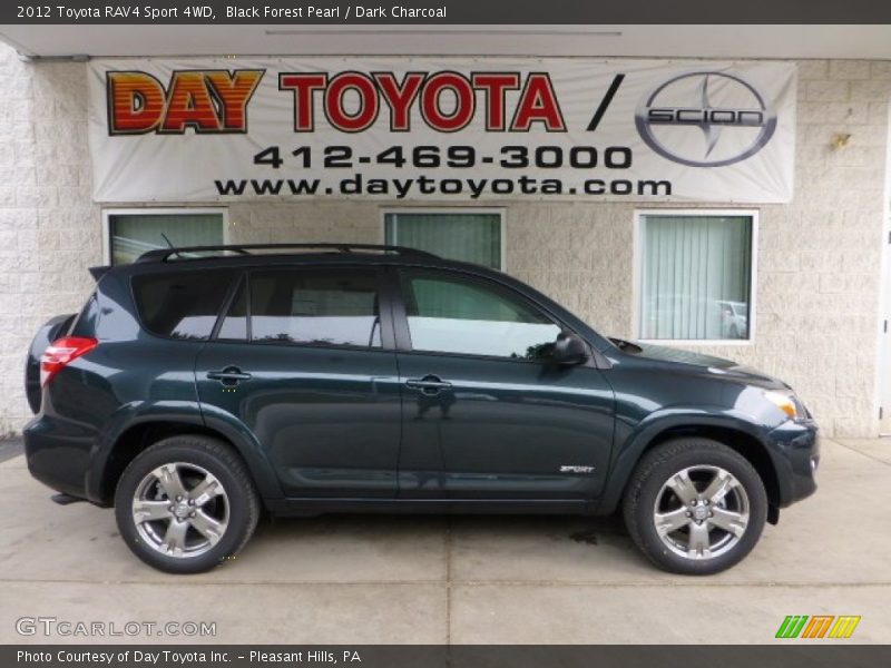 Black Forest Pearl / Dark Charcoal 2012 Toyota RAV4 Sport 4WD