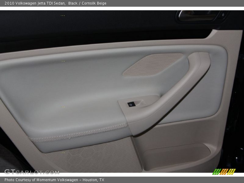 Black / Cornsilk Beige 2010 Volkswagen Jetta TDI Sedan