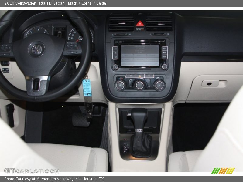 Black / Cornsilk Beige 2010 Volkswagen Jetta TDI Sedan