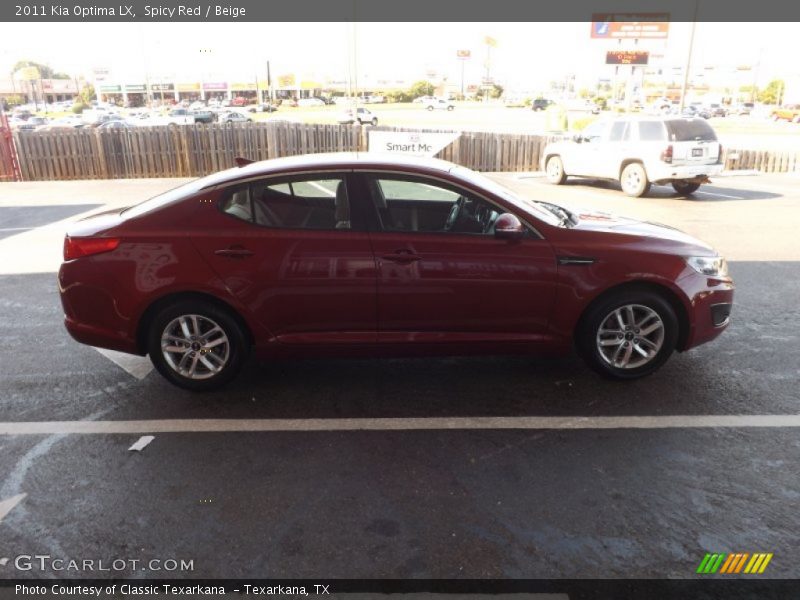 Spicy Red / Beige 2011 Kia Optima LX