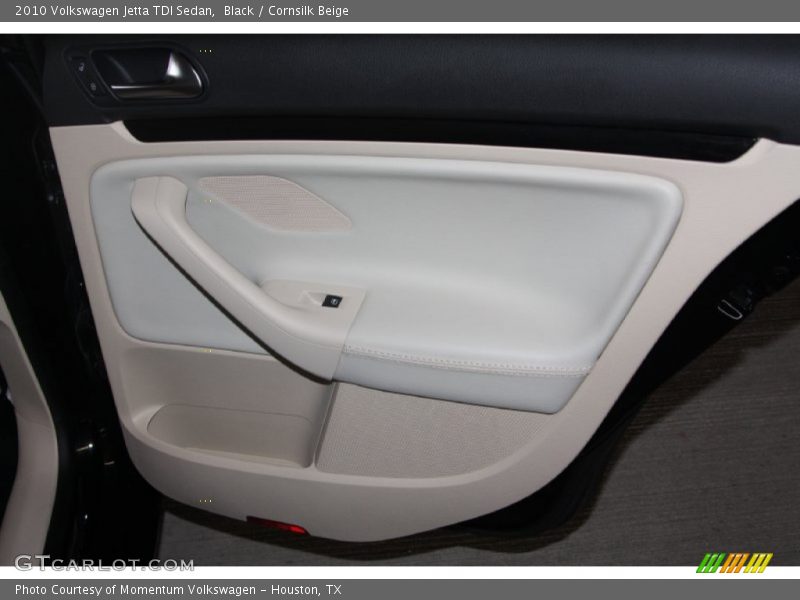 Black / Cornsilk Beige 2010 Volkswagen Jetta TDI Sedan