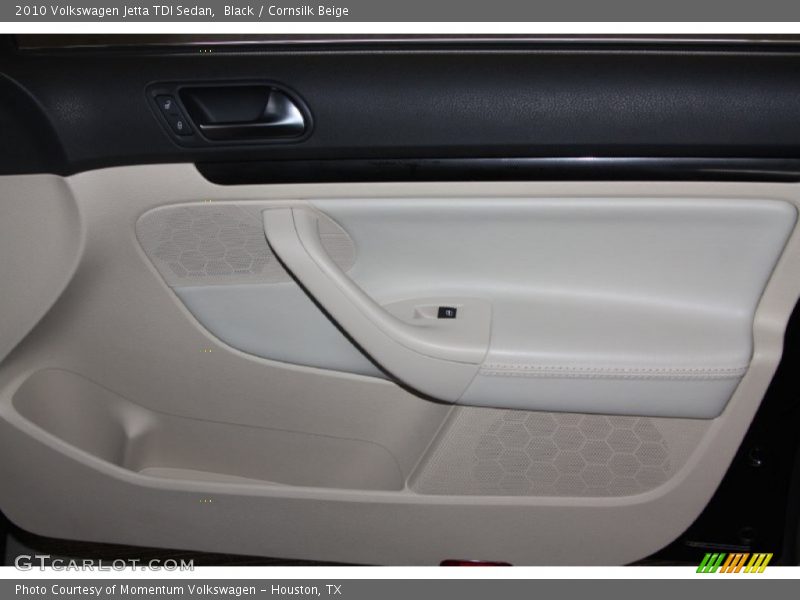 Black / Cornsilk Beige 2010 Volkswagen Jetta TDI Sedan