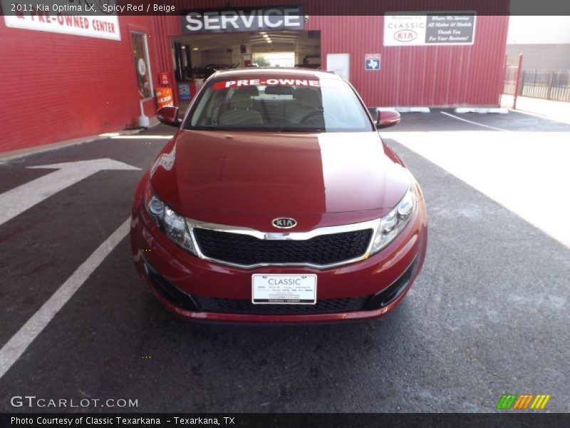 Spicy Red / Beige 2011 Kia Optima LX