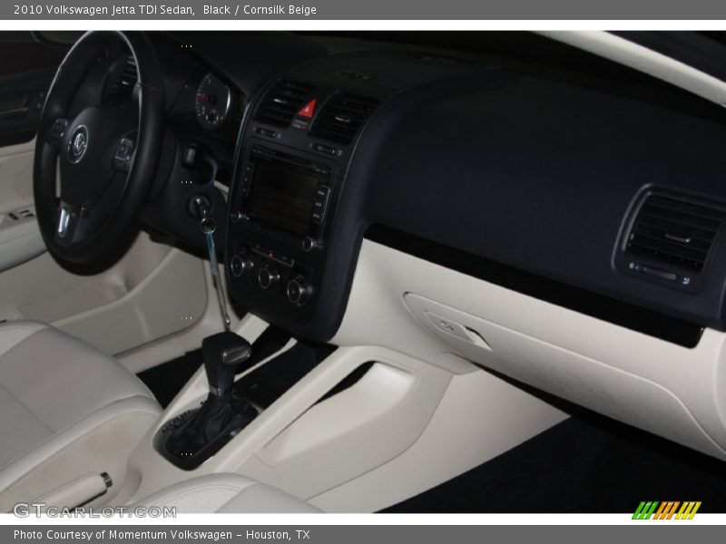 Black / Cornsilk Beige 2010 Volkswagen Jetta TDI Sedan