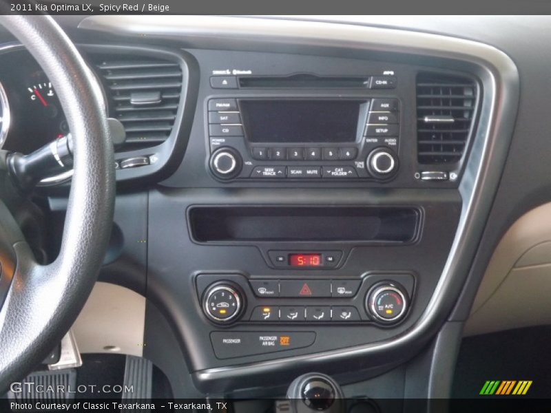 Spicy Red / Beige 2011 Kia Optima LX