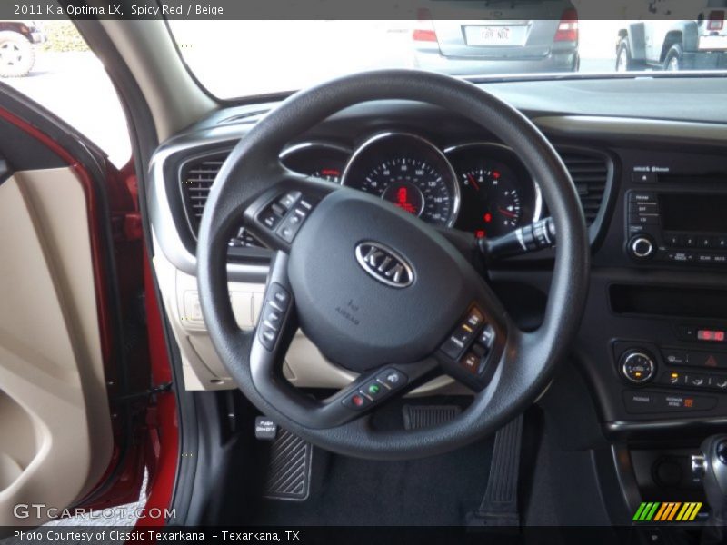 Spicy Red / Beige 2011 Kia Optima LX