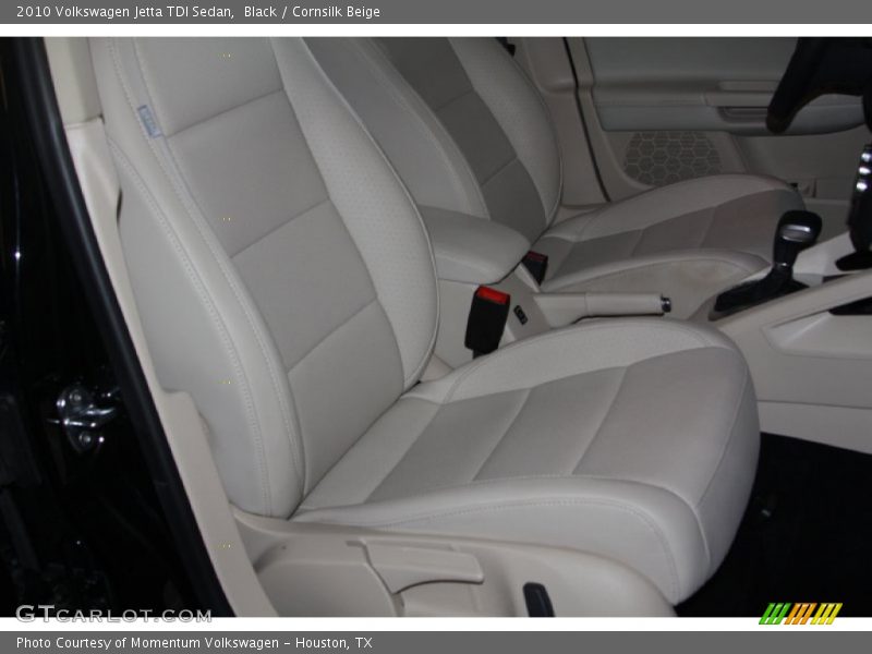 Black / Cornsilk Beige 2010 Volkswagen Jetta TDI Sedan