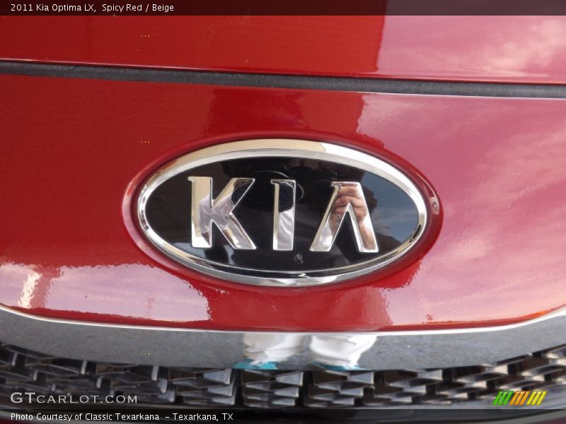 Spicy Red / Beige 2011 Kia Optima LX