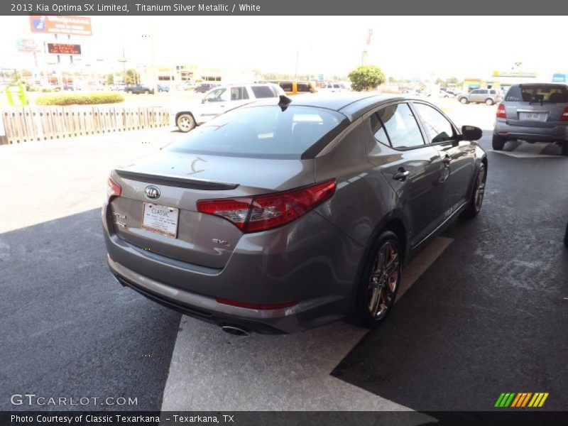 Titanium Silver Metallic / White 2013 Kia Optima SX Limited