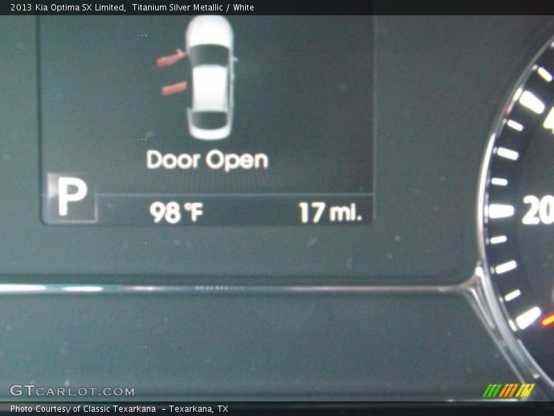 Titanium Silver Metallic / White 2013 Kia Optima SX Limited