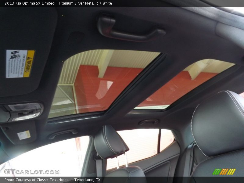 Titanium Silver Metallic / White 2013 Kia Optima SX Limited