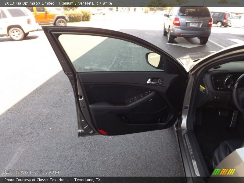 Titanium Silver Metallic / White 2013 Kia Optima SX Limited
