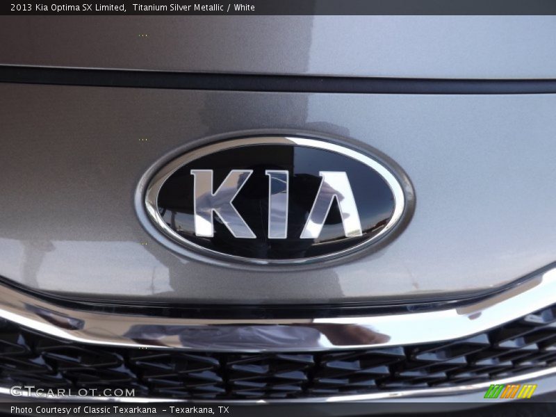 Titanium Silver Metallic / White 2013 Kia Optima SX Limited