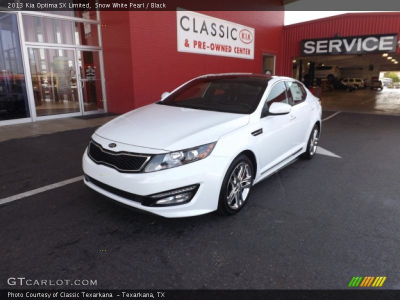 Snow White Pearl / Black 2013 Kia Optima SX Limited