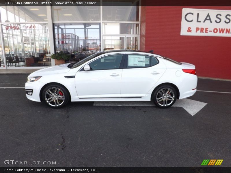 Snow White Pearl / Black 2013 Kia Optima SX Limited