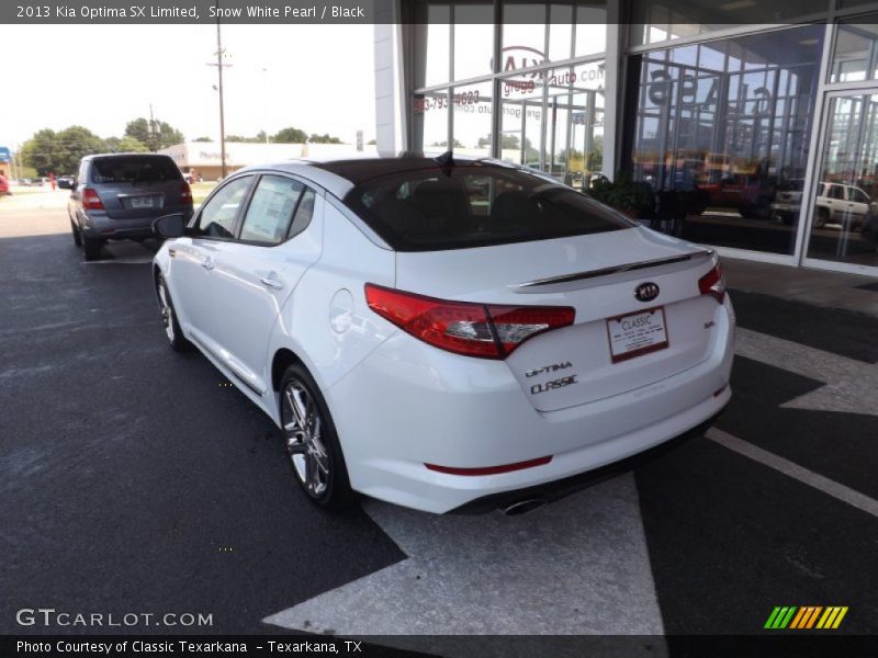Snow White Pearl / Black 2013 Kia Optima SX Limited