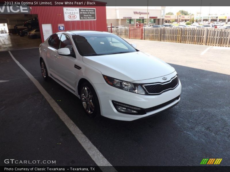 Snow White Pearl / Black 2013 Kia Optima SX Limited