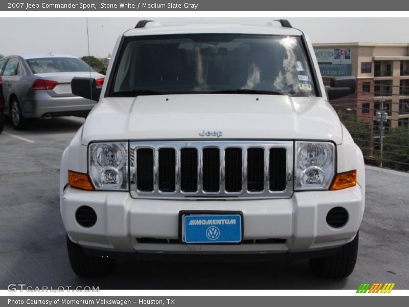 Stone White / Medium Slate Gray 2007 Jeep Commander Sport