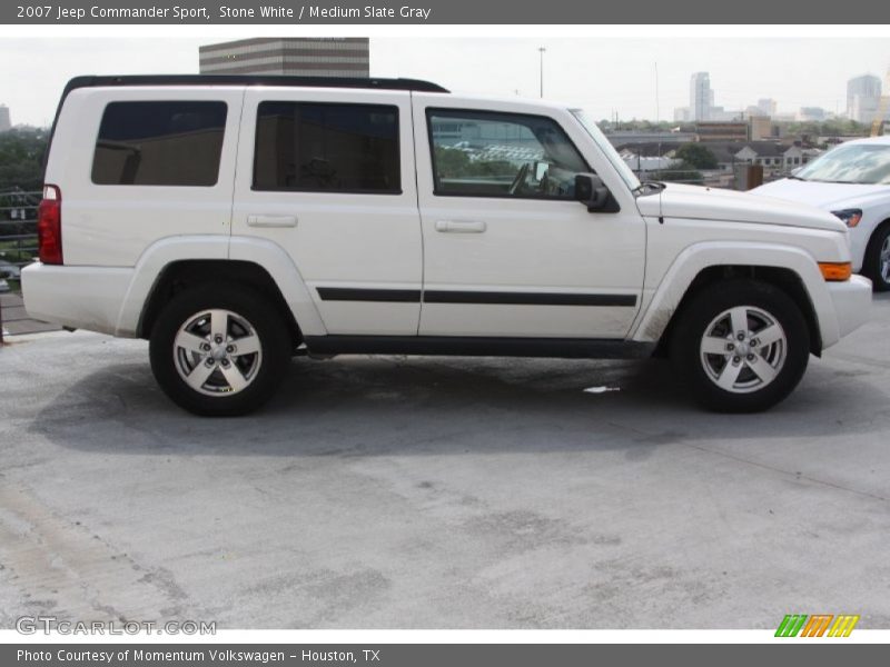 Stone White / Medium Slate Gray 2007 Jeep Commander Sport