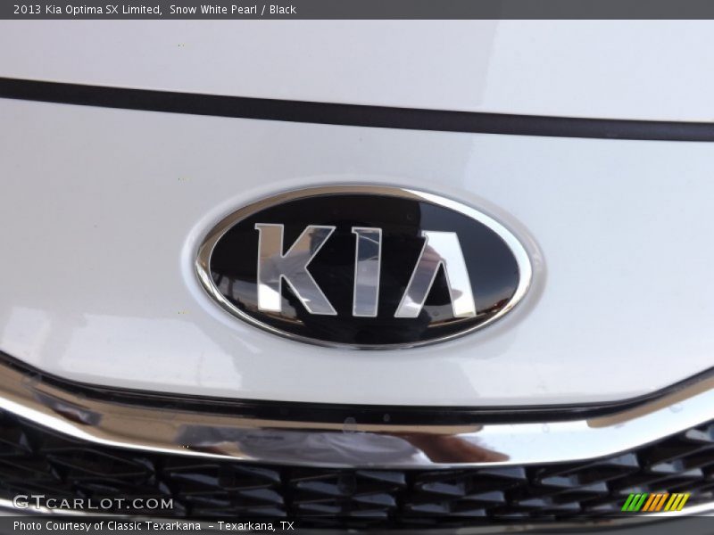 Snow White Pearl / Black 2013 Kia Optima SX Limited