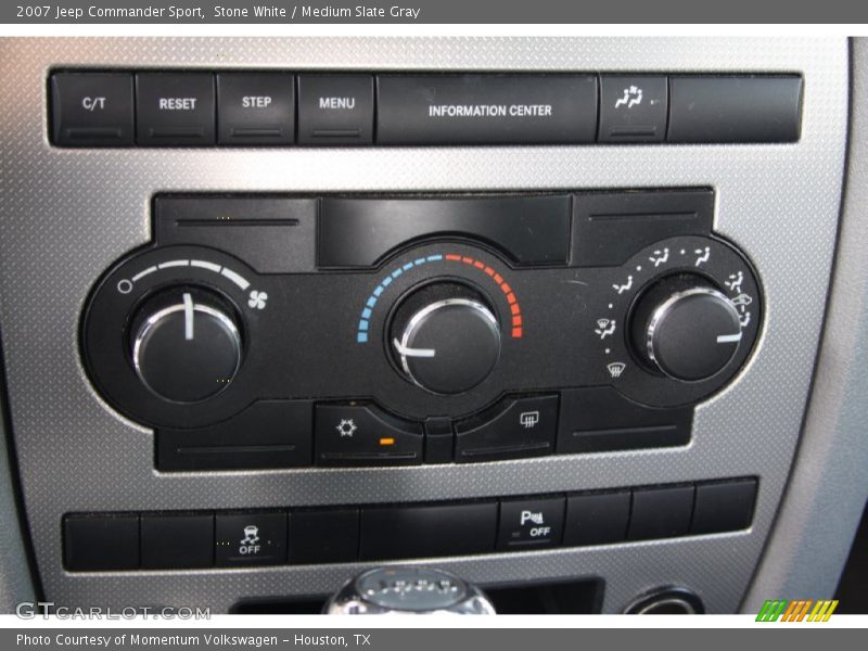 Stone White / Medium Slate Gray 2007 Jeep Commander Sport