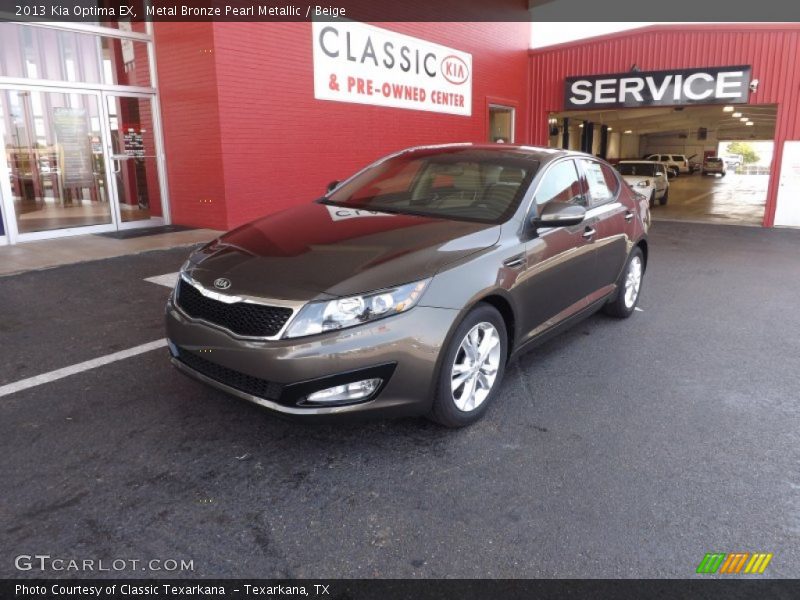 Metal Bronze Pearl Metallic / Beige 2013 Kia Optima EX