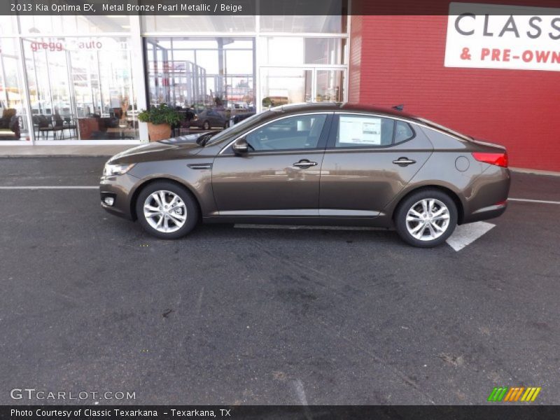 Metal Bronze Pearl Metallic / Beige 2013 Kia Optima EX