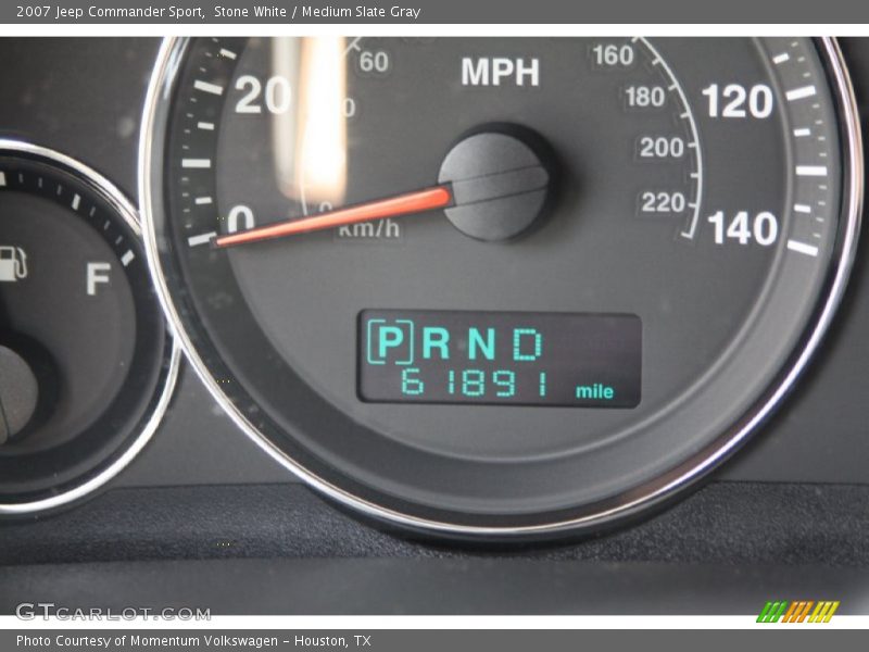 Stone White / Medium Slate Gray 2007 Jeep Commander Sport