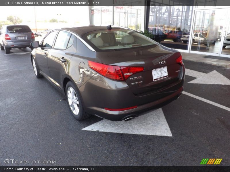 Metal Bronze Pearl Metallic / Beige 2013 Kia Optima EX