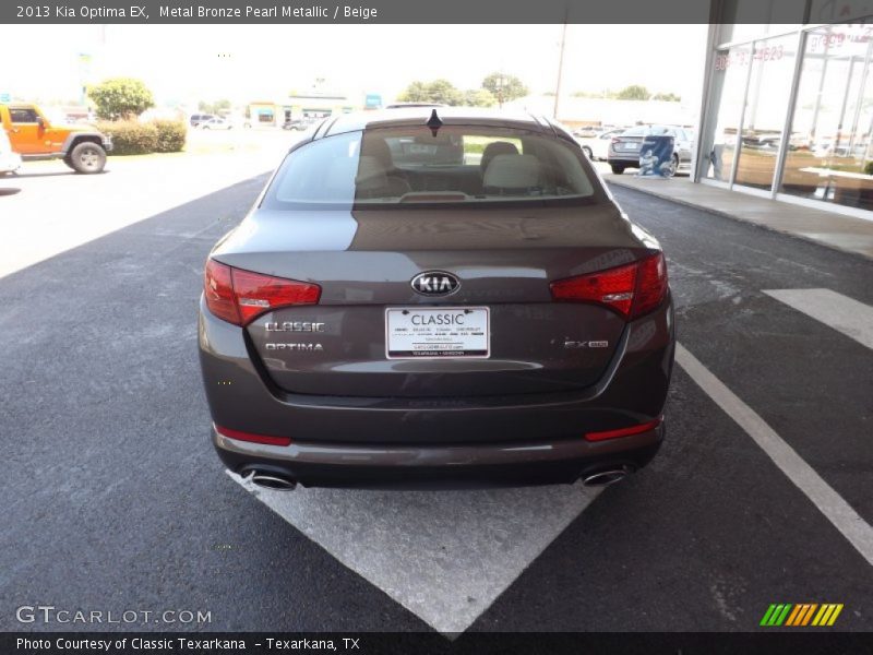 Metal Bronze Pearl Metallic / Beige 2013 Kia Optima EX