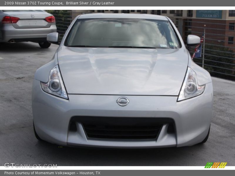 Brilliant Silver / Gray Leather 2009 Nissan 370Z Touring Coupe