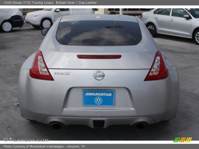 Brilliant Silver / Gray Leather 2009 Nissan 370Z Touring Coupe
