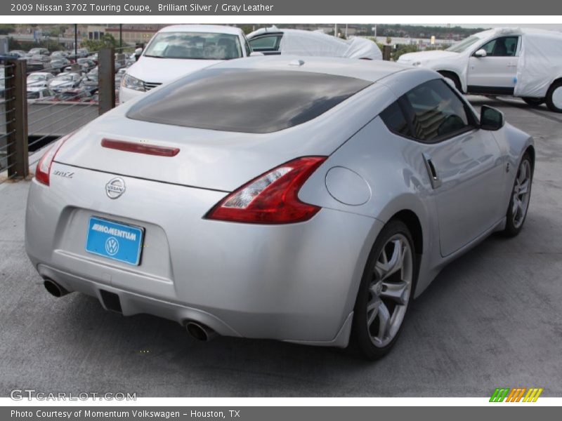 Brilliant Silver / Gray Leather 2009 Nissan 370Z Touring Coupe