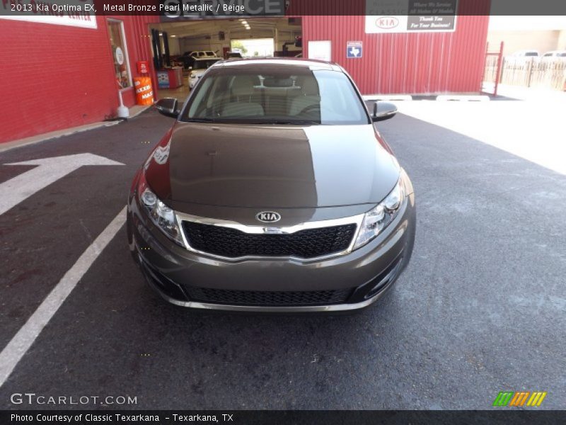 Metal Bronze Pearl Metallic / Beige 2013 Kia Optima EX