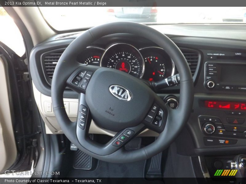 Metal Bronze Pearl Metallic / Beige 2013 Kia Optima EX