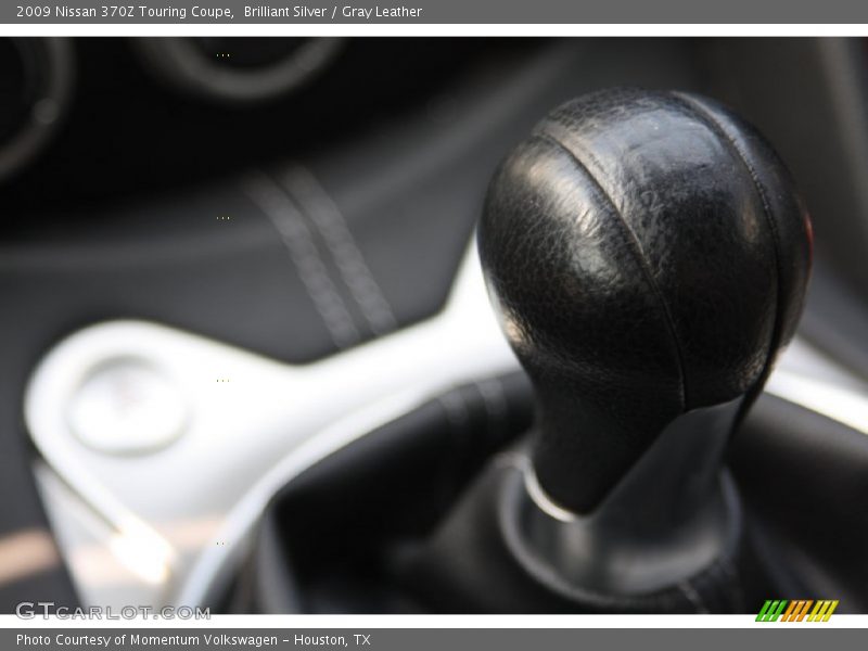 Brilliant Silver / Gray Leather 2009 Nissan 370Z Touring Coupe
