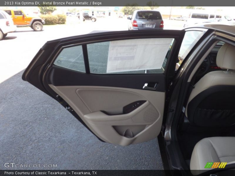 Metal Bronze Pearl Metallic / Beige 2013 Kia Optima EX