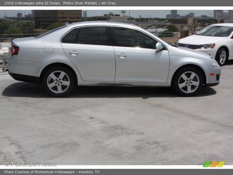 Reflex Silver Metallic / Art Grey 2009 Volkswagen Jetta SE Sedan