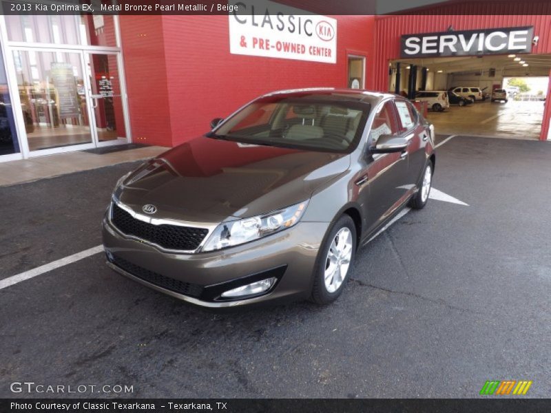 Metal Bronze Pearl Metallic / Beige 2013 Kia Optima EX