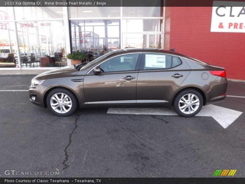 Metal Bronze Pearl Metallic / Beige 2013 Kia Optima EX