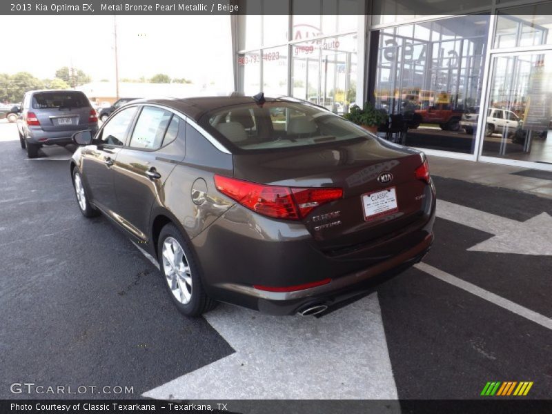 Metal Bronze Pearl Metallic / Beige 2013 Kia Optima EX