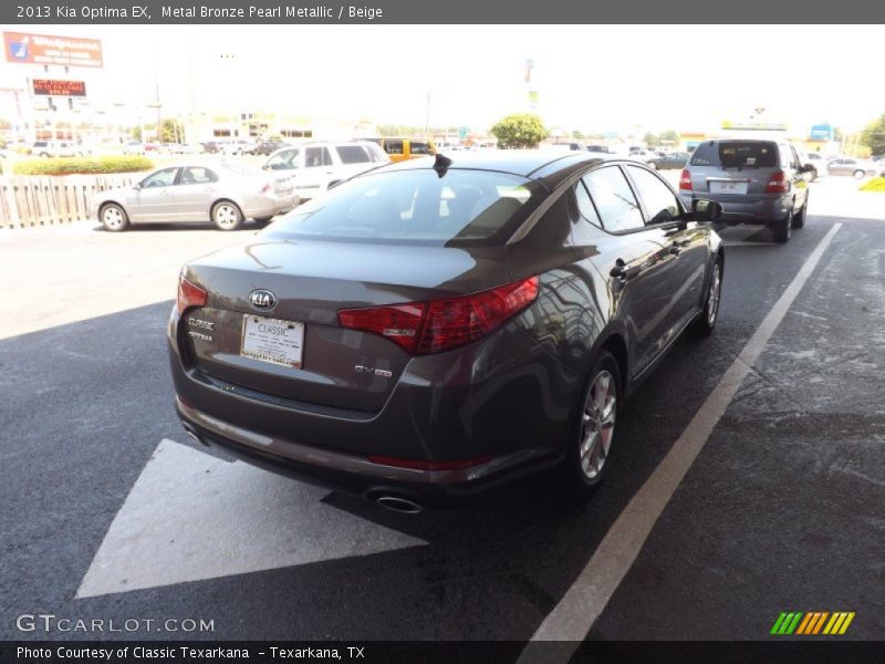 Metal Bronze Pearl Metallic / Beige 2013 Kia Optima EX
