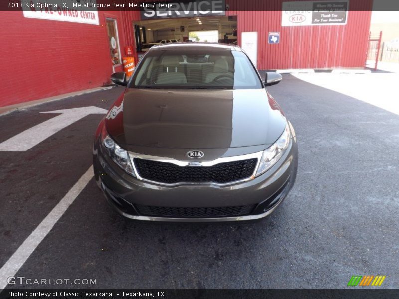 Metal Bronze Pearl Metallic / Beige 2013 Kia Optima EX