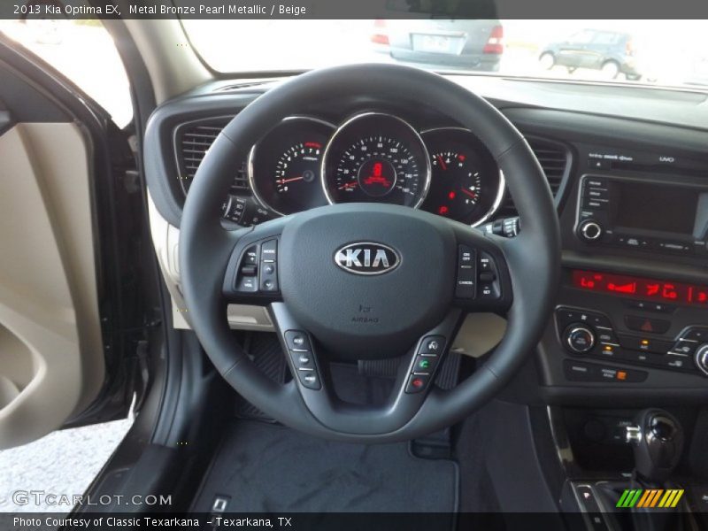 Metal Bronze Pearl Metallic / Beige 2013 Kia Optima EX